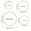 Round Crystal Velvet Rug,, Ice and Fire Fashion Tiger Print, Non-slip Mat, Home Decorative Carpet for Bedroom, Living Room, Office Chair Pad