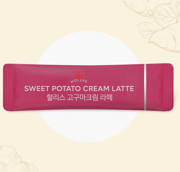 Hollys Sweet Potato Cream Latte Instant Mix 20 Sticks