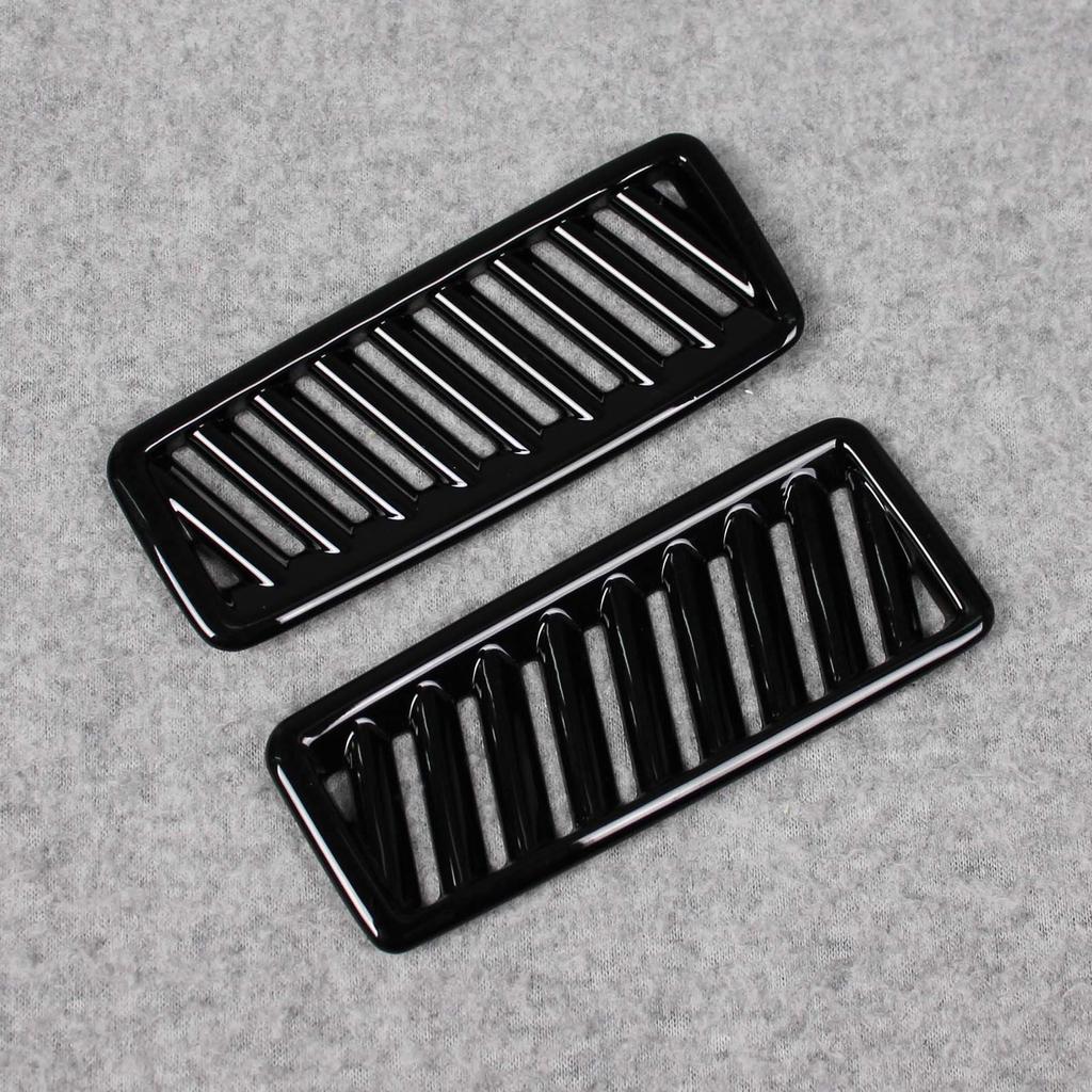 Ruiq Toyota Harrier 80 Series Interior Front Upper Air Conditioner Ring Garnish Vent Panel for Toyota Harrier (Piano Black)