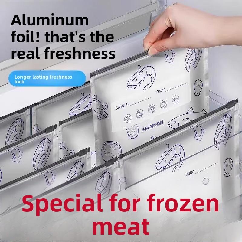 10 Pieces Food-sealed Storage Freezer Bags for Home Refrigerators