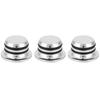 3PCS Metal Guitar Knobs Silver Color Bass Knobs Volume Control Knobs  For Electric Guitar