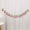 Pompom Balls Cherry Garland Kids Girl Birthday Party Banner DIY Fruit Wall Hanging Decoration Christmas Baby Shower Home Decor