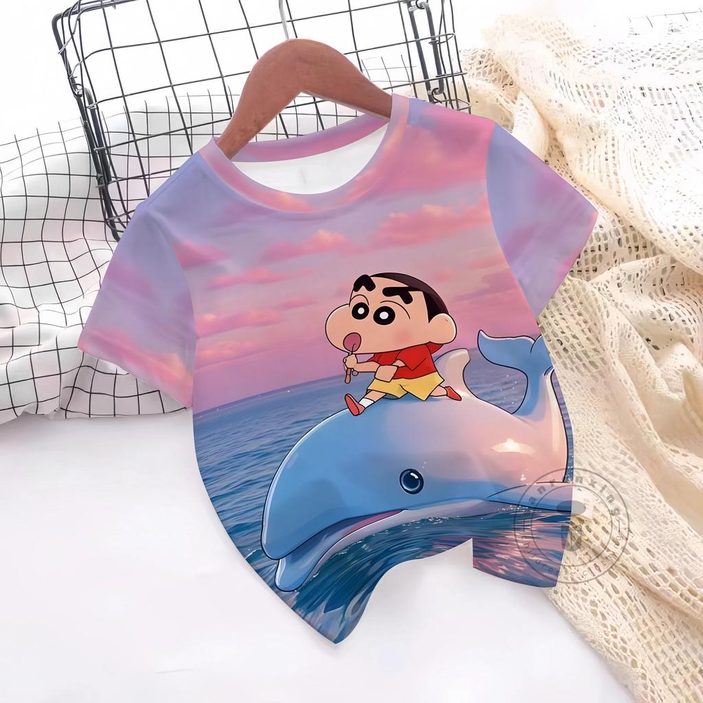 Summer T-Shirt 3D Print Boys Girls T-Shirts Casual Round Neck Short Sleeves Tops Kids Children's Clothing