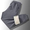 Winter Kaschmirhose Herren Fleece Warme Dicke Freizeitsporthose Mode Kordelzug Große Jogginghose