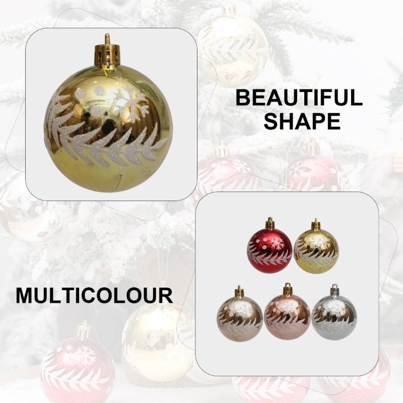 10 Box Christmas Tree Hanging Baubles Decoration Colorful Decorative Ornament Window and Door Ornament Party Supplies