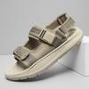 Fashion Summer Outdoor Anti-slip Wearable Sandals Men Fashion Breathable Cool Casual Beach Sandals Comfort Soft Sole Leather Sandalias
