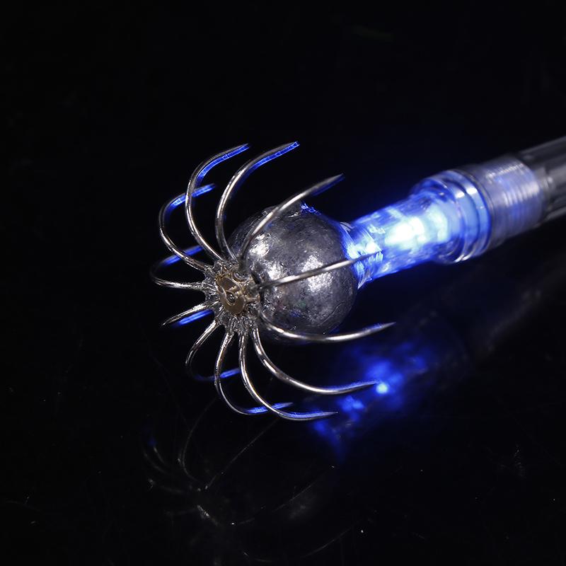 Fischköder Licht LED Tiefsee Leuchtender Angelhaken LED Tintenfischköder Lampe Unterwasser Angelzubehör Werkzeuge Schirmhaken Lampe