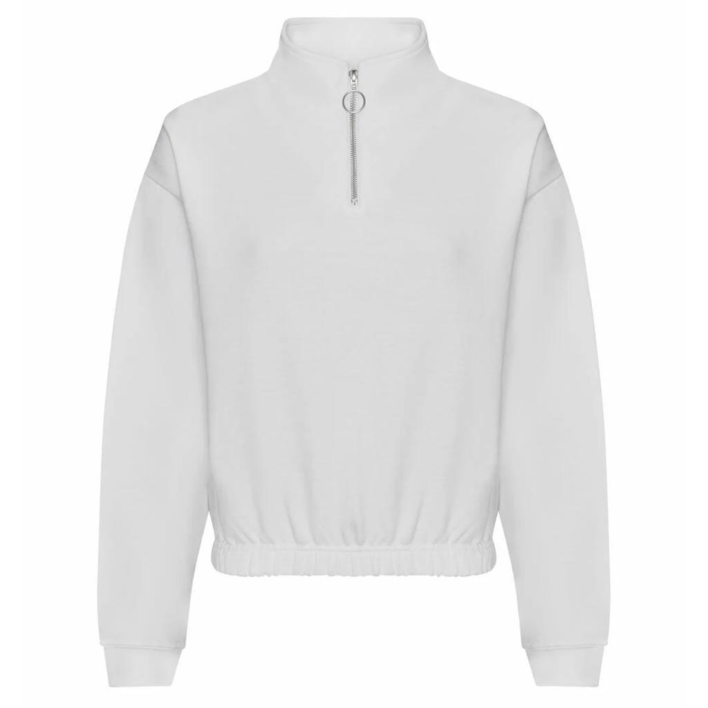 Awdis Dámská/Dámská Mikina Crop na Čtvrtinový Zip