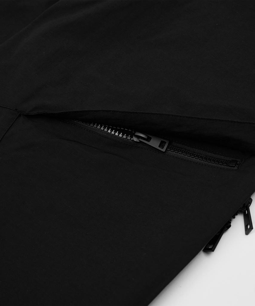 Kallapataleu Cn Wide Ankle Zipped Cargo Pants - Black