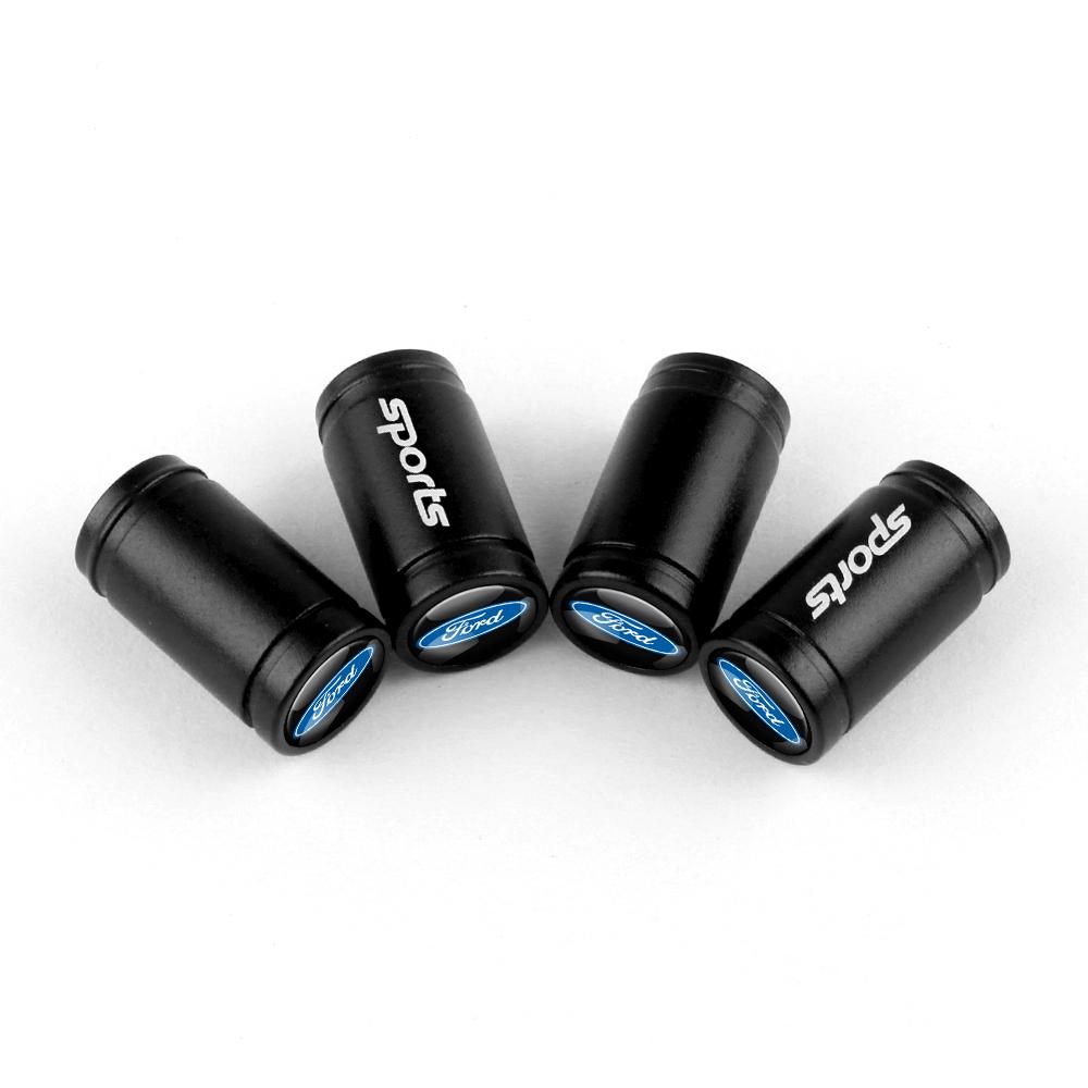 4Pcs Car Accessories Tire Parts Car Wheel Valve Caps For Ford Explorer Focus Fiesta EcoSport Escort Ranger Fusion Mustang Shelby