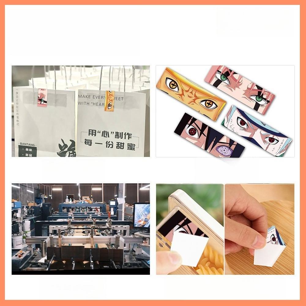 120PCS Naruto Cartoon Cute Character Seal Sticker anime Super Cool Peripheral Illustration Roll Sticker Material diy