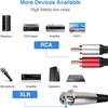 XLR To 2 RCA Cable XLR Male/Female To Dual RCA Male Cable Clear Audio Signal Transmission for Headphone Amplifier Mic