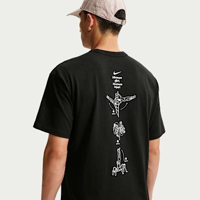 Nike T Shirts Men's Black Crew Neck Moderate