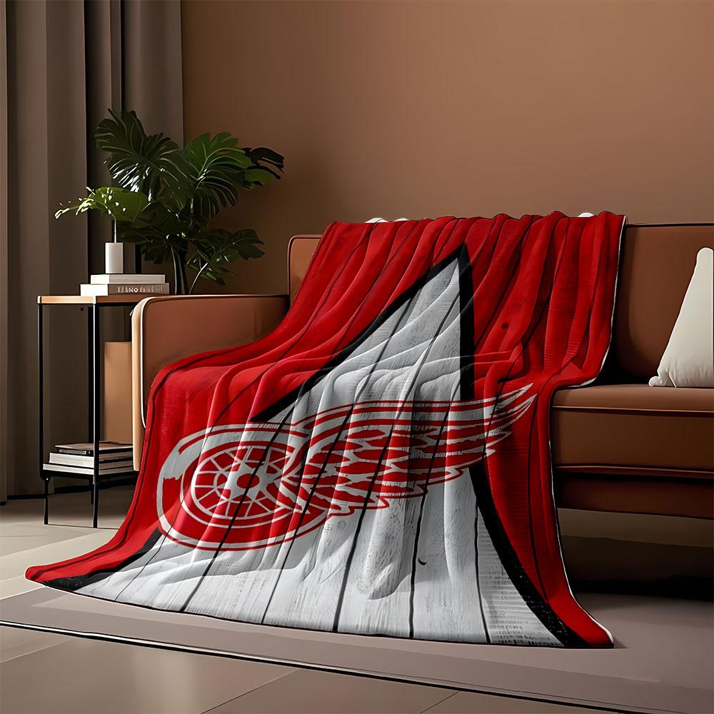 Red Winged Wheel Design Print Blanket Soft and Cozy Perfect for the Living Room Bed Sofa or a Nap,gift