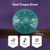 Steel Tongue Drum 4 Inch 8 Notes C Key Percussion Instrument Portable Balmy Drum with Drum Mallets for Meditation Yoga