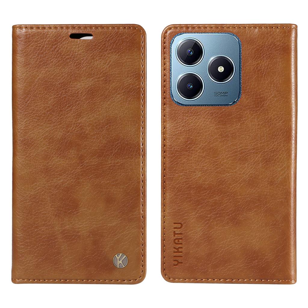 Für Realme Note 60x 4G/C63 4G/C61 4G Lederhülle Litschi-Textur Brieftasche Handyhülle