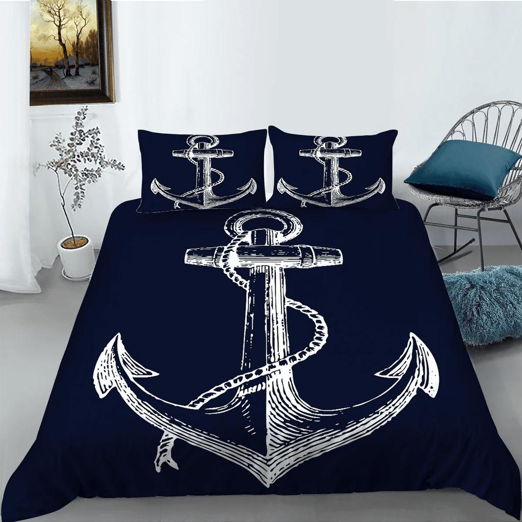 Comforter Anchor Pattern Home Soft Bedding For Adults And Children Suitable Anchor Loversbeautiful Warm And Comfortable