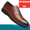 Men Elevator Leather Height Increasing Dress Shoes 6CM Invisible Wedding Party Office Height Increased Shoes