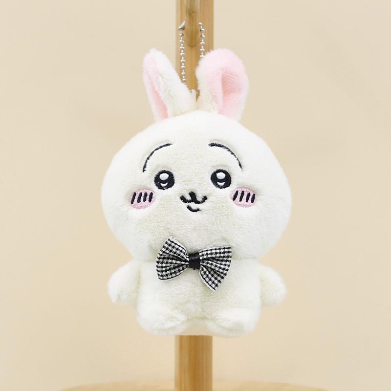 Adorable Plush Bunny Keychain Soft Stuffed Animal Toy With Pp Cotton Filling