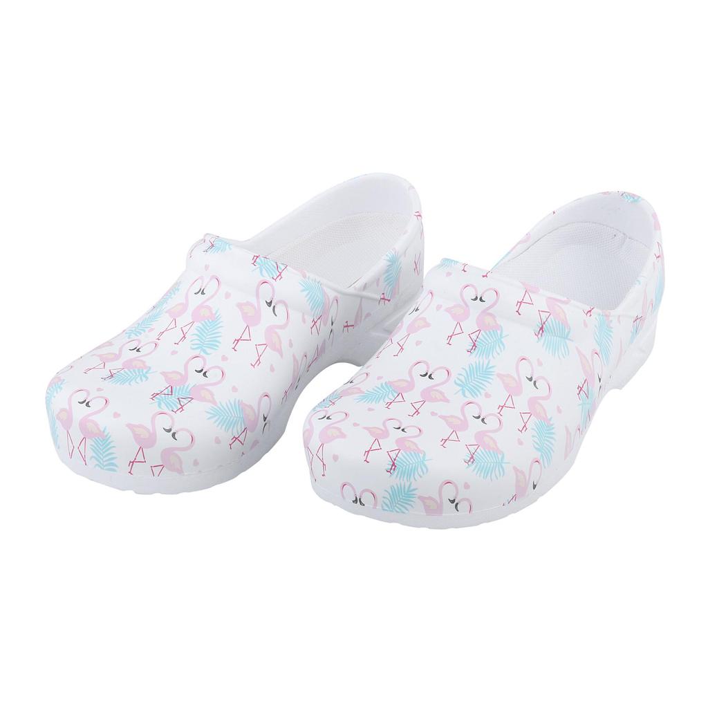 Shoes Flamingo Pattern House per Beach Flat for Women's Workwear