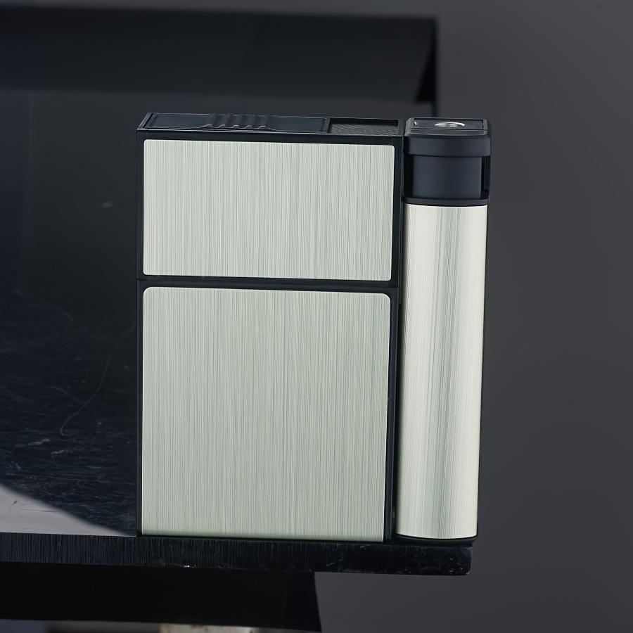 2-in-1 Cigarette Case Elegant Cigarette Box Aluminium Case Box for 20 Cigarettes Cigarette Box For Men Smoking Tool-No lighter