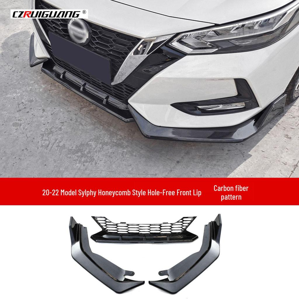 Συμβατό Body Kit 14ης Γενιάς Sylphy: Εμπρόσθιο Χείλος, Πλαϊνά Μαρσπιέ, Πίσω Αεροτομή, Πίσω Χείλος, Γωνία Εμπρός Προφυλακτήρα.