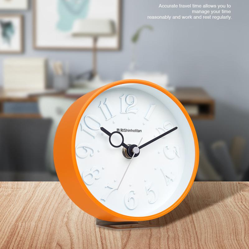 Nordic style table clock and wall clock dual-use student desktop ornament 1D 3D text for boys and girls, large quantity and affordable price