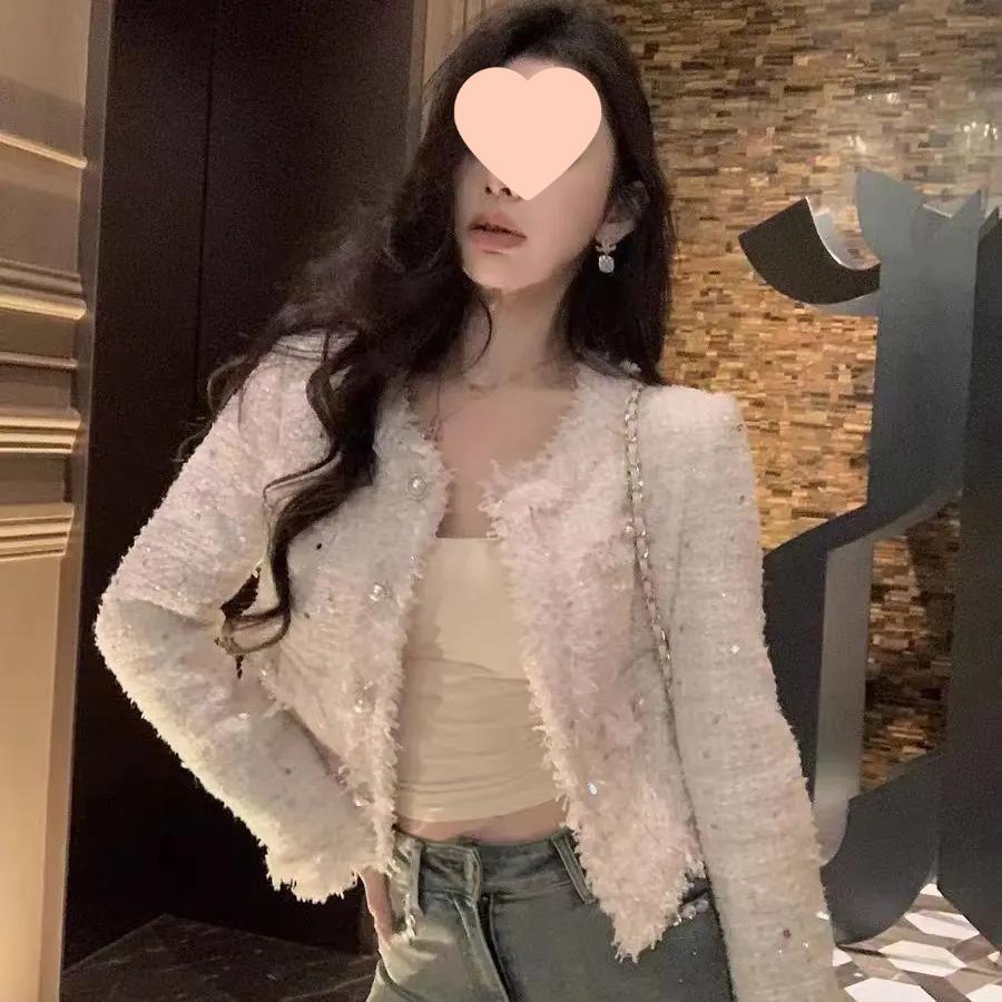 New Winter-Autumn Petite French Style Loose Slimming Jacket for Young Ladies