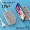 Power Strip Electrical Socket Total 35W US/EU/UK Plug Multiple 3PD 3USB Extension Cable Plugs Adaptors Quick Charging Charger