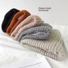 Warm Cotton Comfortable Knit Hat For Winter Versatile Colors Hightop Beanie