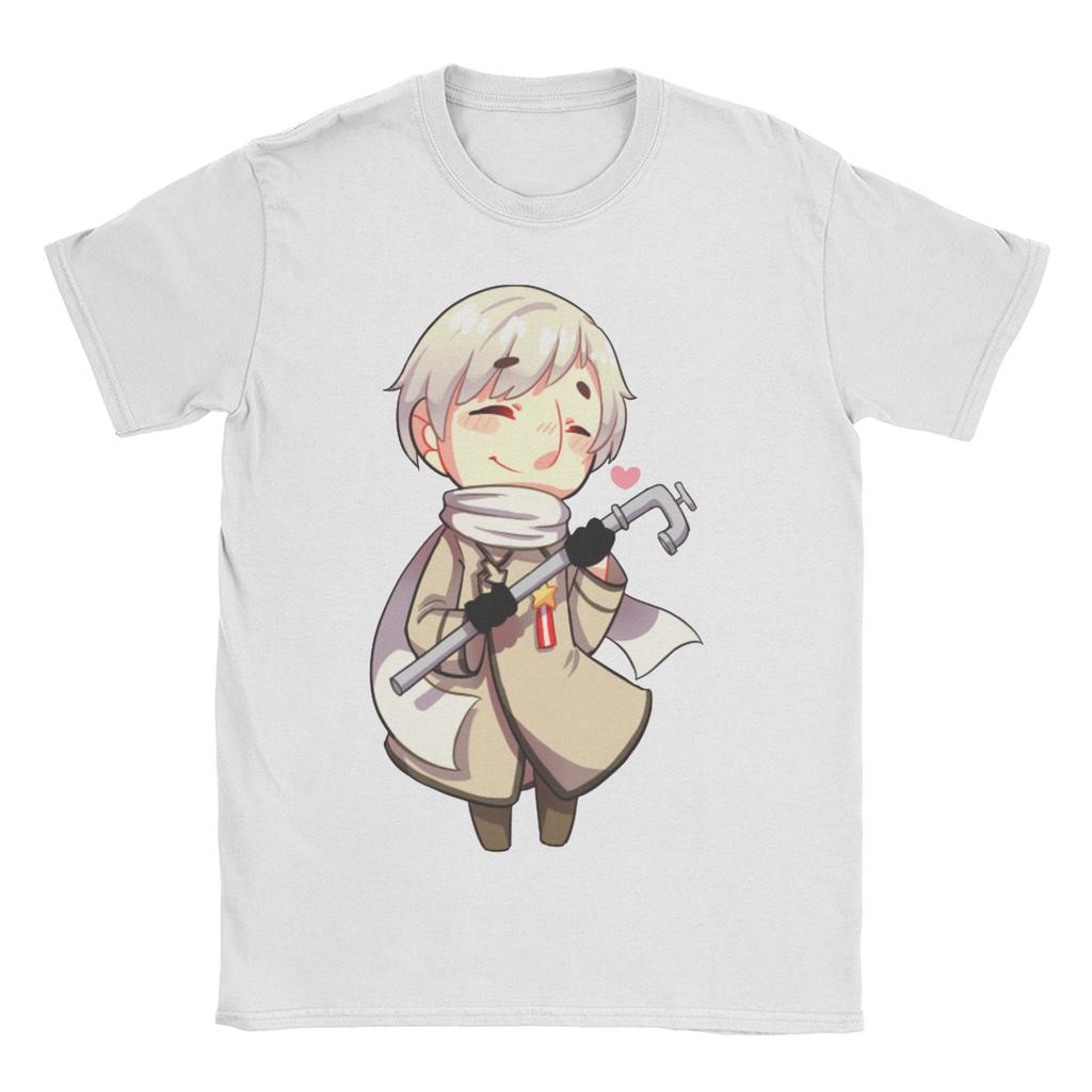 Chibi Belarus Hetalia T Shirts for Unisex Cotton TShirt Axis Powers Hetalia Anime APH World Tee Shirt Short Sleeve Clothes