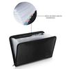 US Fireproof Zipper Wallet with 24 Transparent Fiberglass Pockets and Accordion Design for Filing