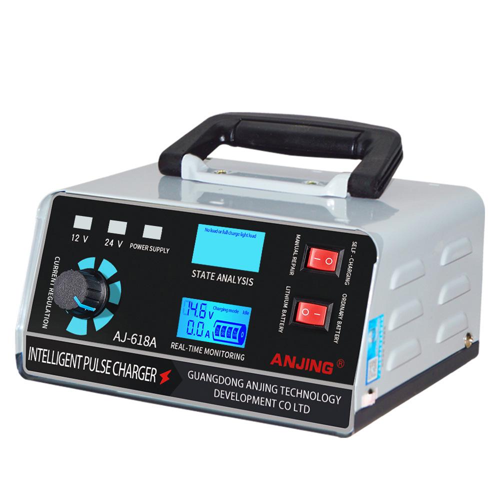 12/24V Smart Pulse Lead-Acid Battery Charger & Repair Machine
