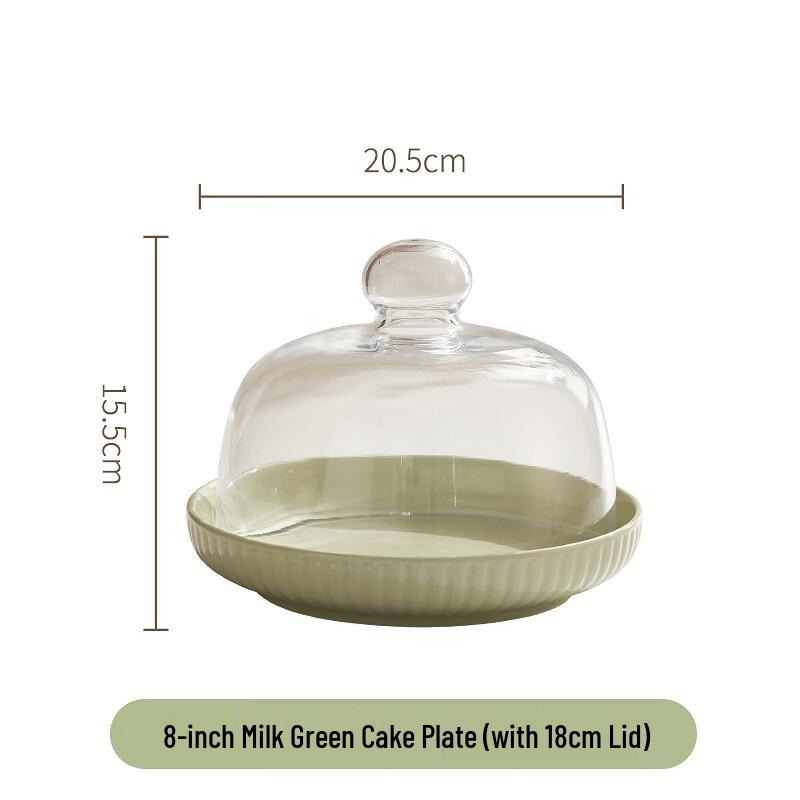 

Ru Han Minimalist Ceramic Cake Stand with Dome