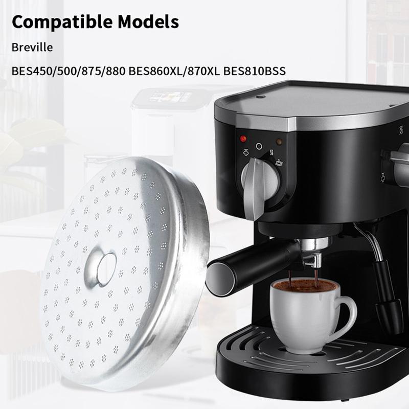 58mm Edelstahl Vier-Tassen-Pulverschale Kaffeemaschinen-Griff Filterkorb Wiederverwendbare Kaffeefilter