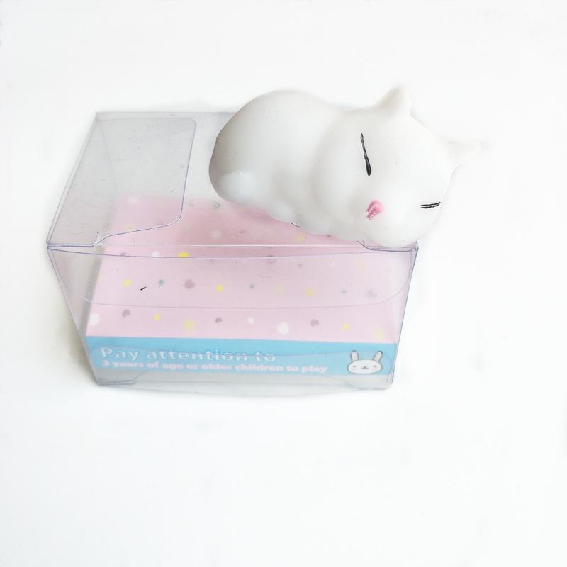 Japan Moe Small Animal Squeeze Toy: Soft Rubber Dumpling Peach