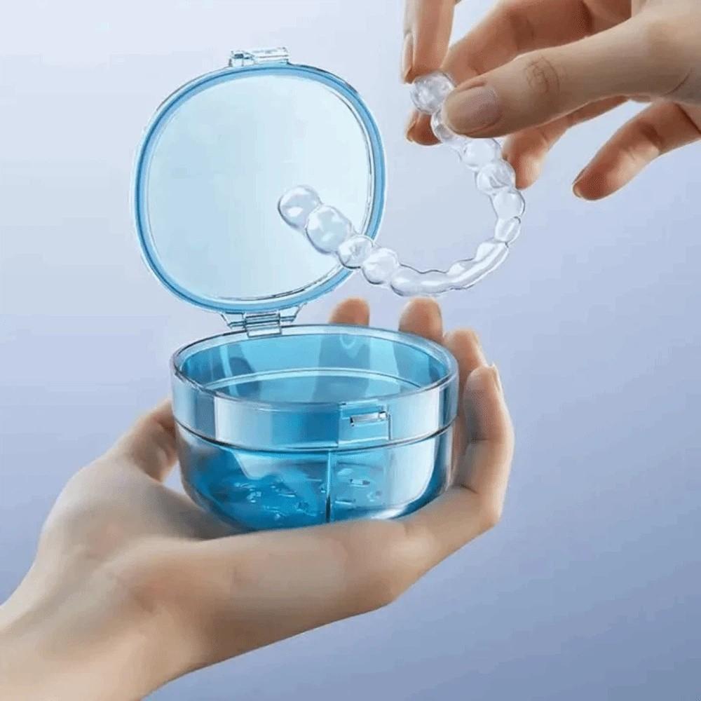 Transparent Dental Braces Box Waterproof Denture Storage Case  Orthodontic Retainer