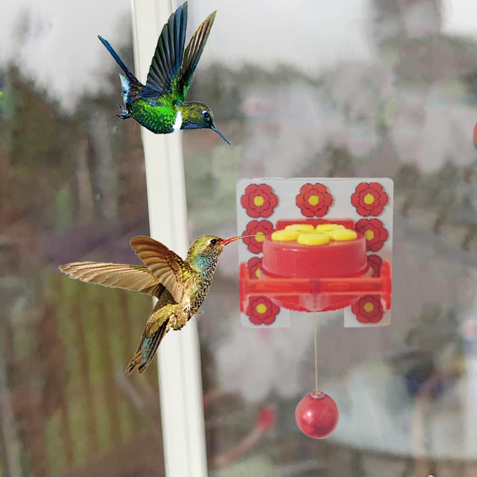 

Многофункциональная мини-кормушка для колибри, уличная кормушка для птиц на окне красный