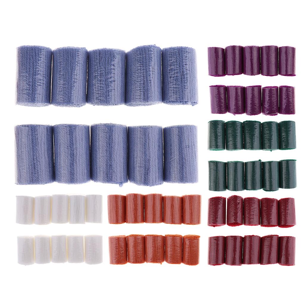 DIY Häkelgarn Acrylfasern Teppich-Häkelgarn-Set Verschiedene Farben für Heimtextil-Bastelarbeiten