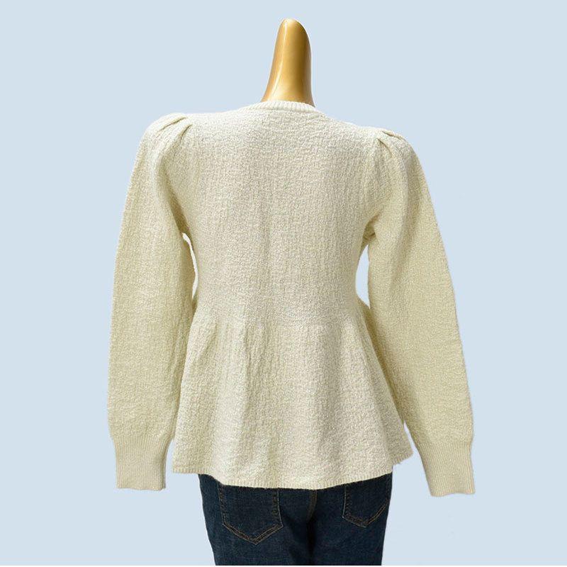 Export Order Good Goods V Neck Fashionable Gentle Sweater Spring Elegant Slim Looking Chic Classic Style Knitting Cardigan Outwear