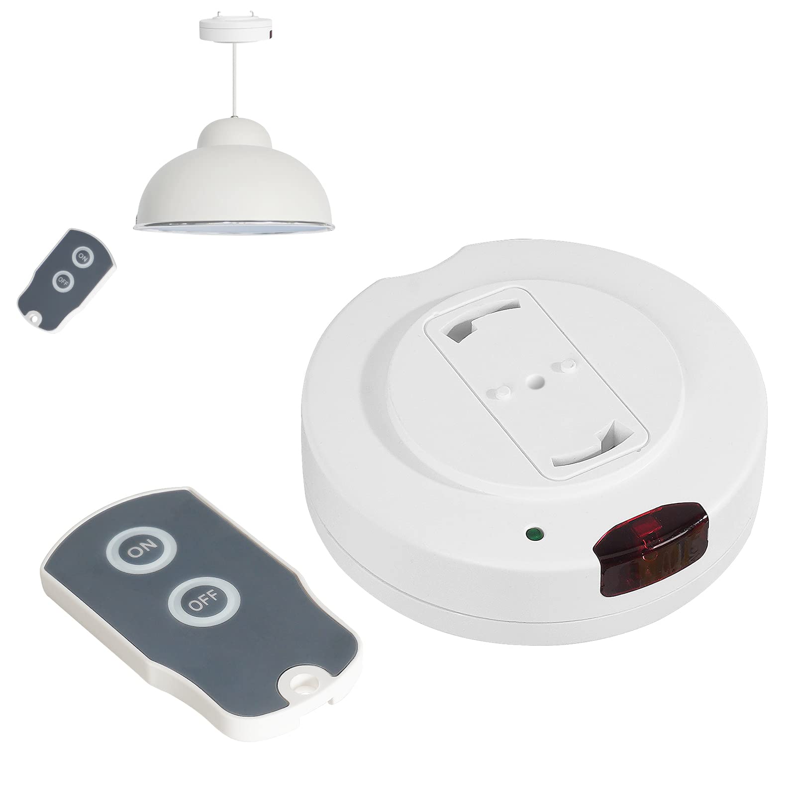 

Выключатель с пультом дистанционного управления Pispoer Lighting, Превращает подвесные светильники без пультов дистанционного управления в светильники с дистанционным управлением, Легко включает