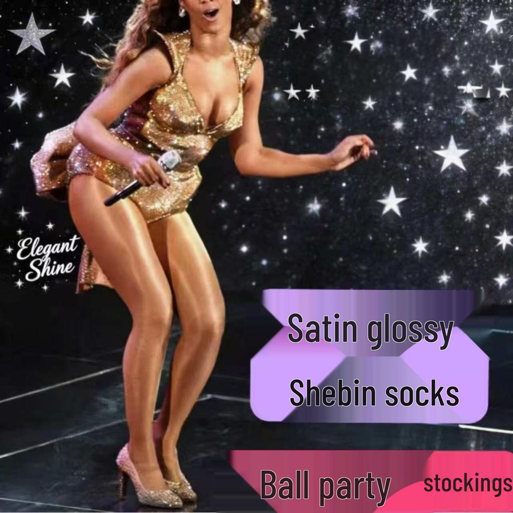 Tall Fit Shebin Socks - Extended Size, Oil-Bright, High-Elasticity Party Pantyhose
