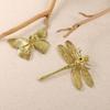 Retro Butterfly/Dragonfly Brass Handle Furniture Hardware Vintage Cabinet Door Knobs Single Hole Gold Wardrobe Drawer Pulls