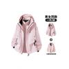 Unisex Hooded 3-in-1 Waterproof Windproof Jacket With Removable Fleece Liner Hiking Camping Cycling Outdoor Activities