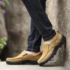 Hot Selling Outdoor Hiking Shoes in Europe America Autumn Trendy Shoes Men's Leather Casual Shoes Massage Soles Loafers