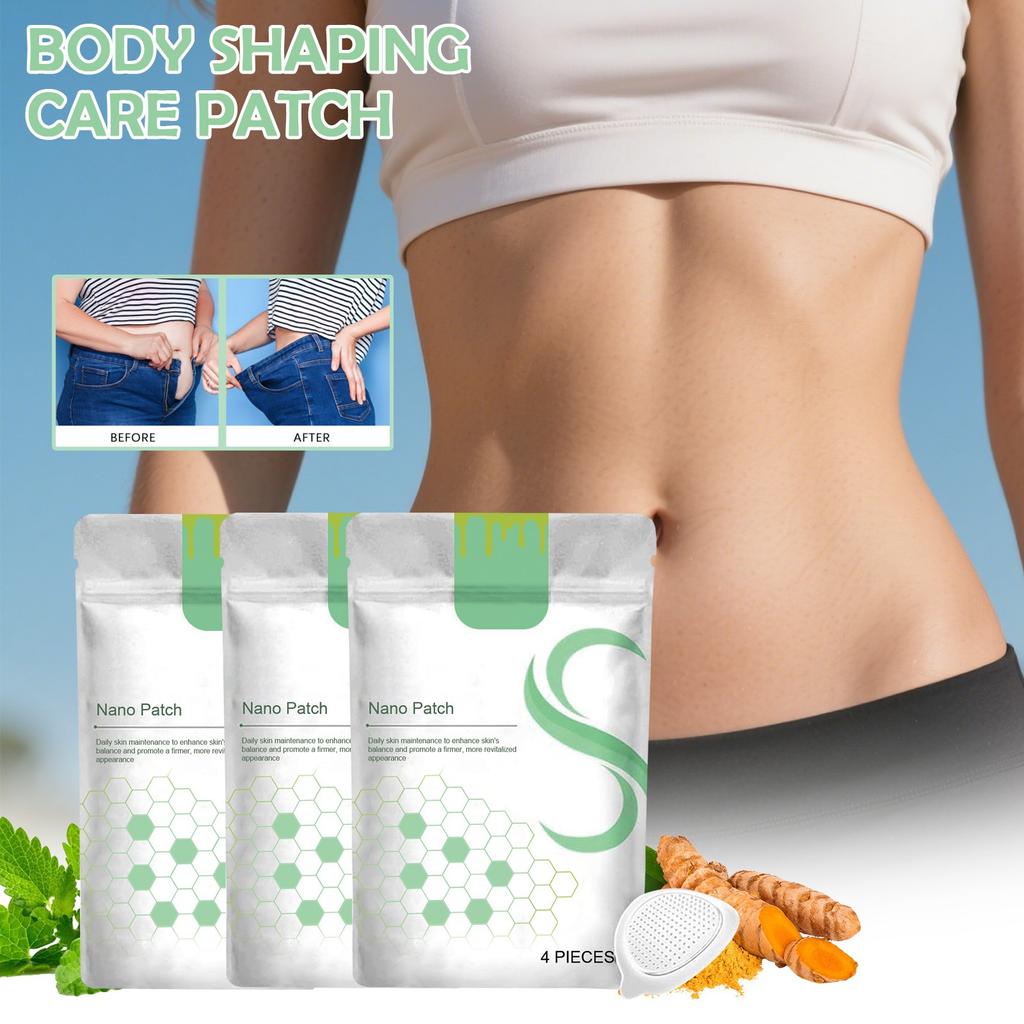 Nano Patch, Body Care Patch Pore Slimming Patch, Suitable For All Skin Types (4 Patches)