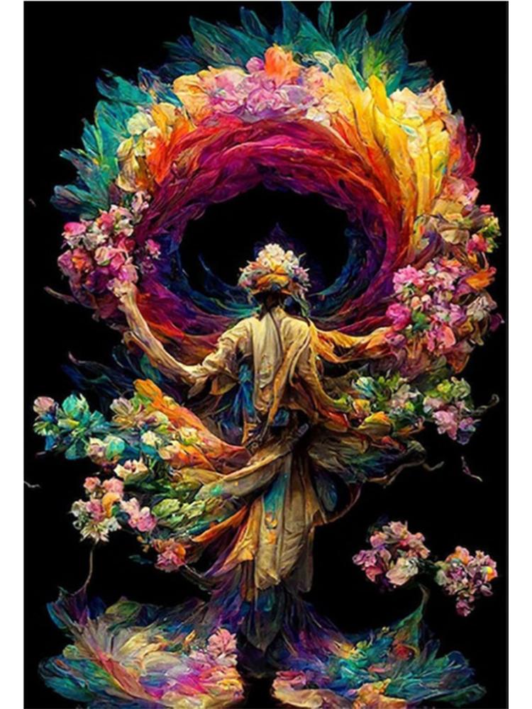 Pictura cu diamant 5D, copac cu flori, dragon, tigru, peisaj cu animale, mozaic, pictura cu diamant, decorarea casei, artă cadou DIY