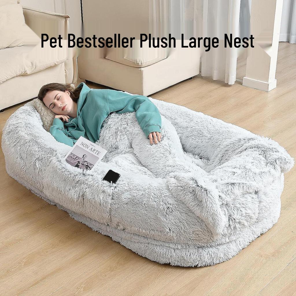 Washable Giant Pet Bed: Sponge Lazy Sofa Mattress for Dogs
