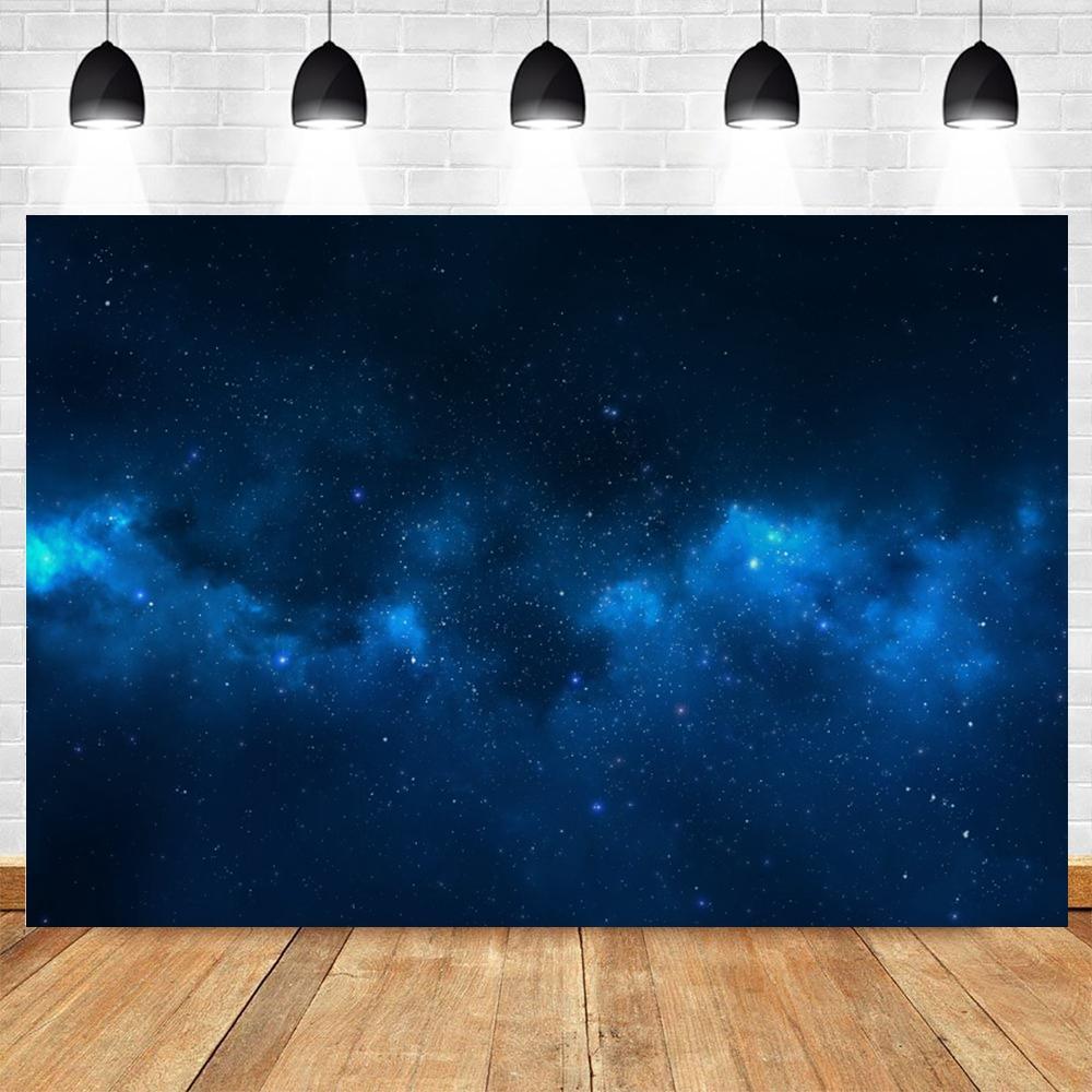 Cosmic Galaxy Backdrop Starry Sky Milky Way Stars Universe Space Theme Photo Background Baby Shower Birthday Party Decor Banner