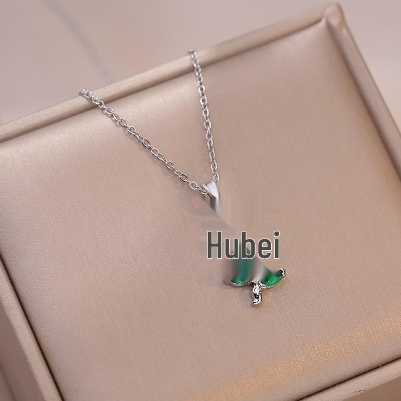 Women's Fashion Heart Pendant Necklace - Elegant, Simple Design, Versatile Clavicle Chain Jewelry
